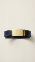 Gold Buckle Leather Belt